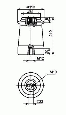 Изоляторы опорные ИО, ИОР 10 кВ